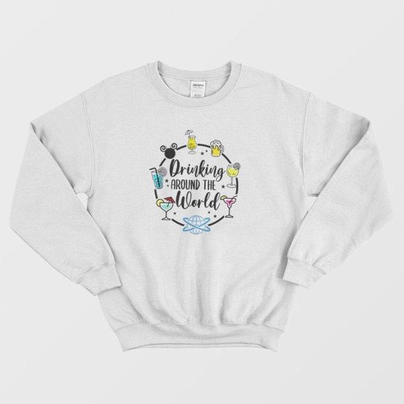 Drinking Around The World Sweatshirt - Picture 1 of 4